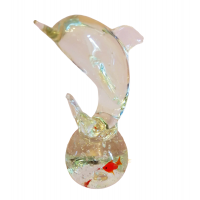 Delfin, szkło dekoracyjne, formowane ręcznie. MURANO